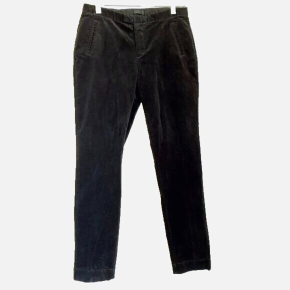 ATM Stretch Velvet Corduroy Slim Pant Sz 4 Black Transitional Capsule Minimalist - Picture 1 of 13